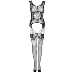 LIVCO CORSETTI Julove – Netz-Bodystocking mit Blumenmuster, schwarz