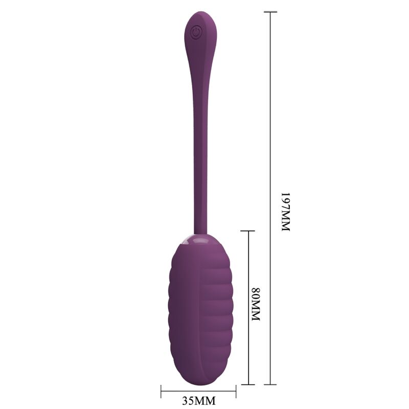 PRETTY LOVE – CASPER PURPLE RECHARGEABLE VIBRATING EGG
