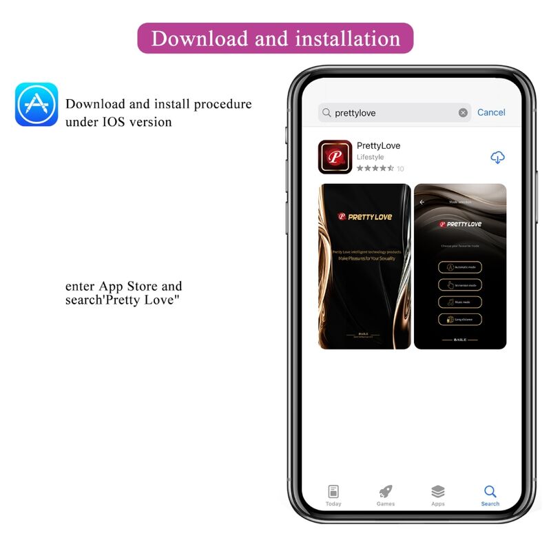 PRETTY LOVE Casper – App-gesteuertes Vibrations-Ei, lila