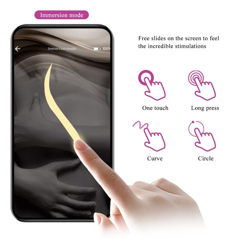 PRETTY LOVE Casper – App-gesteuertes Vibrations-Ei, lila