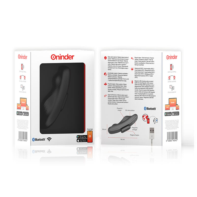 ONINDER – MANILA PANTY RECHARGEABLE VIBRATOR 9 SPEED 9.6 CM X 2.6 CM – FREE APP