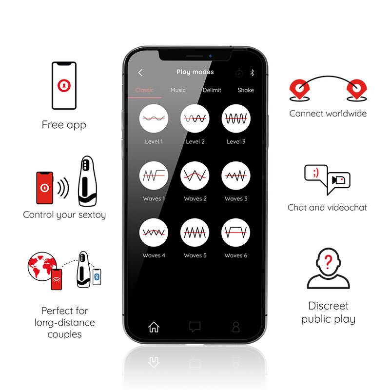 ONINDER – SEOUL RECHARGEABLE MALE MASTURBATOR 10 SPEED – FREE APP