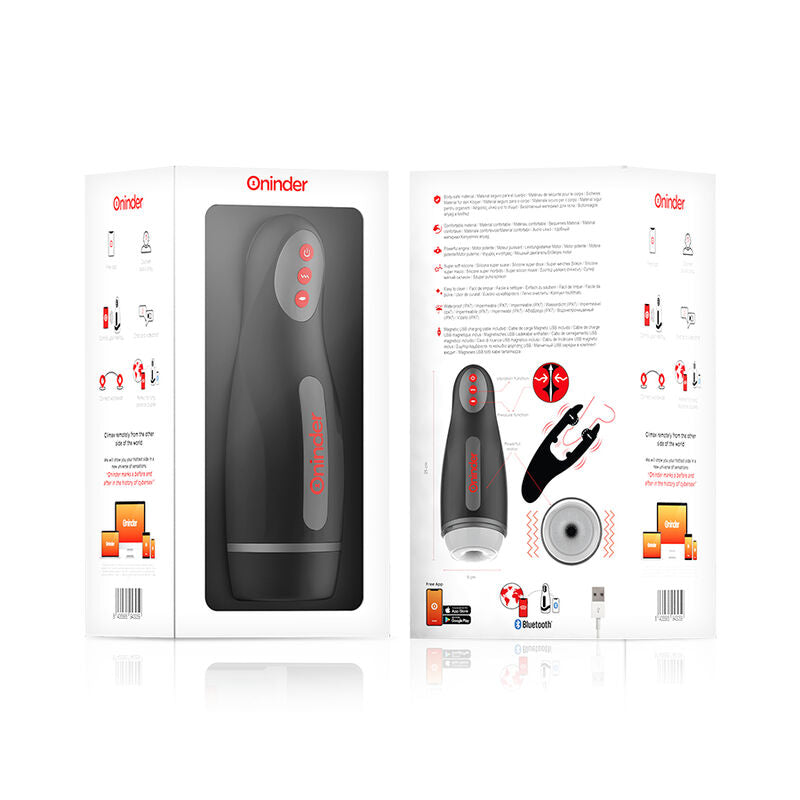 ONINDER – MASTURBATEUR RECHARGEABLE POUR HOMME SEOUL 10 VITESSES – APPLICATION GRATUITE