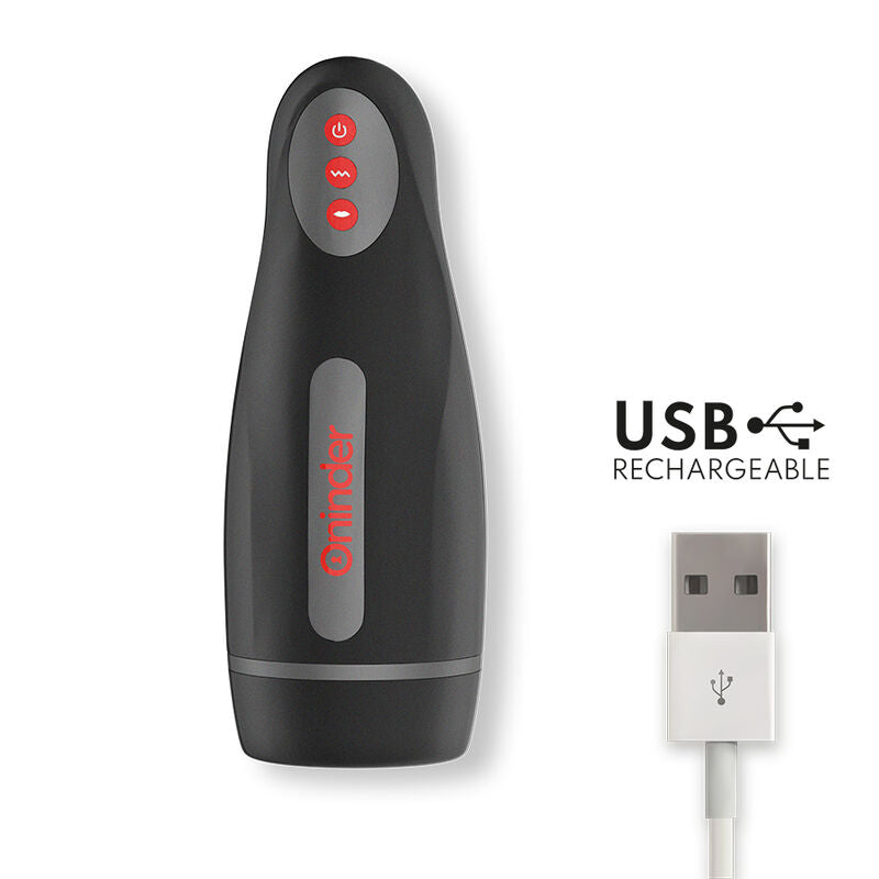 ONINDER – MASTURBATEUR RECHARGEABLE POUR HOMME SEOUL 10 VITESSES – APPLICATION GRATUITE