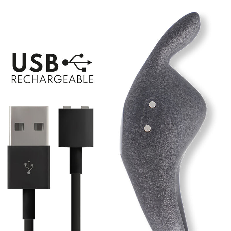 ONINDER – ANELLO VIBRATORE REGOLABILE RICARICABILE PAMPA CON STIMOLATORE CLITORIDE 10 VELOCITÀ – APP GRATUITA