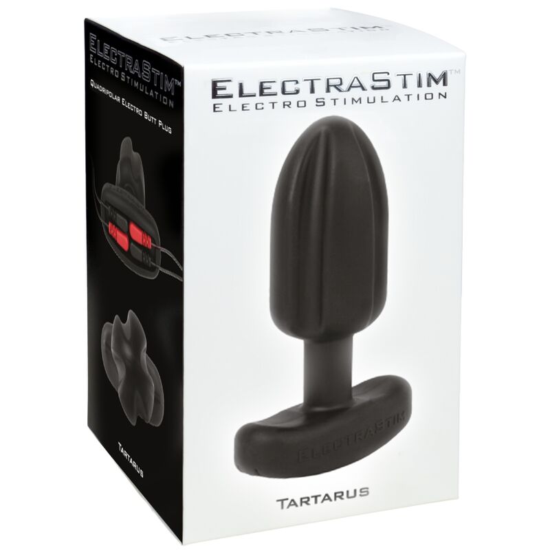 ELECTRASTIM – TARTARUS ANAL PLUG QUADRIPOLAR SILICONE BLACK