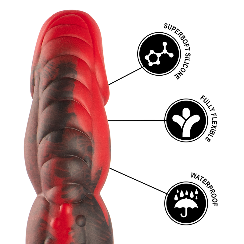 EPIC Ares – Silicone dildo, 17 cm insertable length