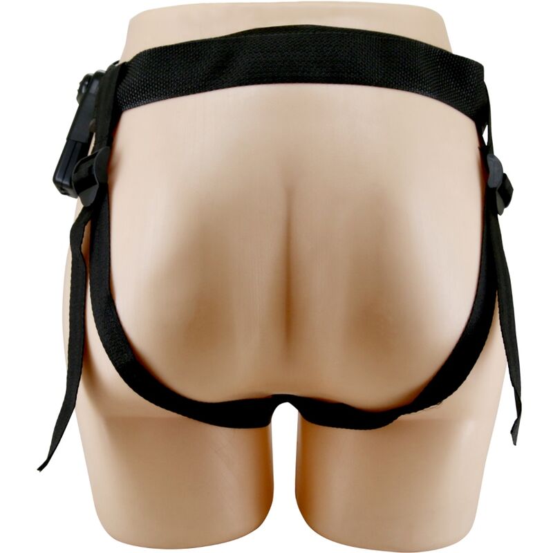 PRETTY LOVE – MARION HARNESS UNIVERSAL BRIEFS WITH VIBRATION DILDO 19 CM BROWN