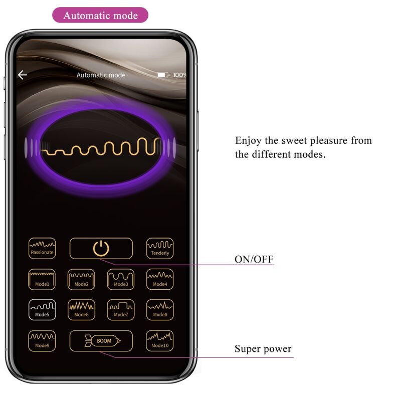 PRETTY LOVE Ethan – Wiederaufladbarer G-Punkt-Vibrator, lila