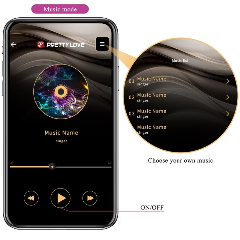 PRETTY LOVE Ethan – Wiederaufladbarer G-Punkt-Vibrator, lila