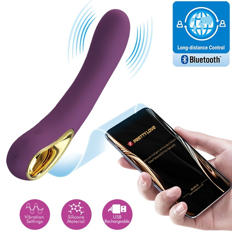PRETTY LOVE Ethan – Wiederaufladbarer G-Punkt-Vibrator, lila