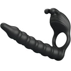PRETTY LOVE – BLACKNEY PENIS RING WITH BLACK VIBRATOR PLUG