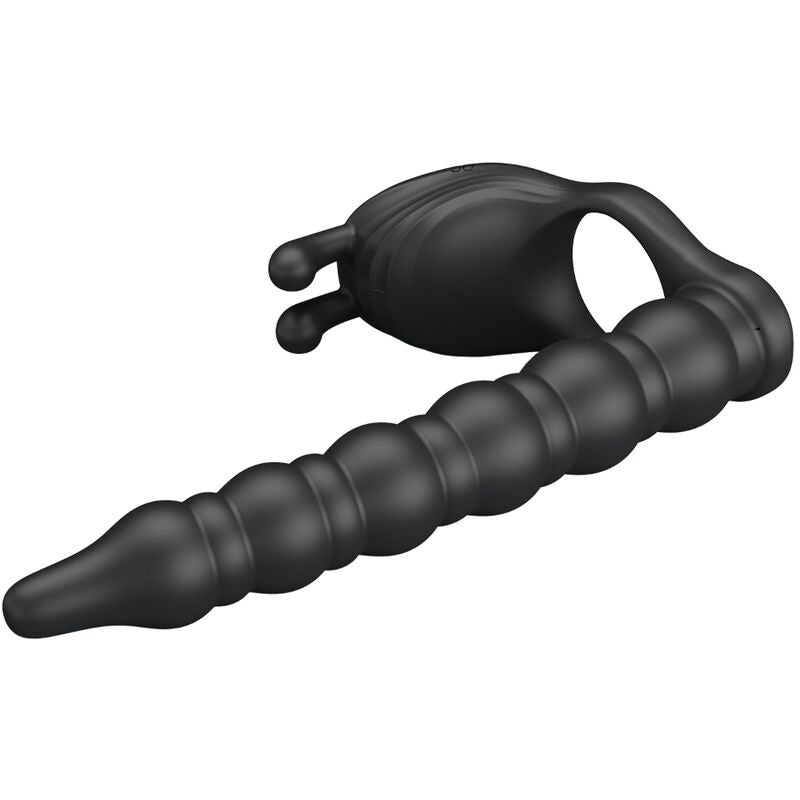 PRETTY LOVE – BLACKNEY PENIS RING WITH BLACK VIBRATOR PLUG