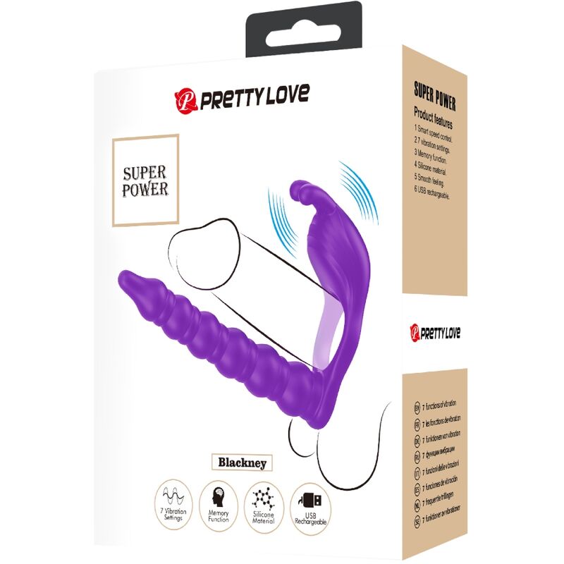 PRETTY LOVE – BLACKNEY ANNEAUX PÉNIS AVEC PLUG VIBRATEUR