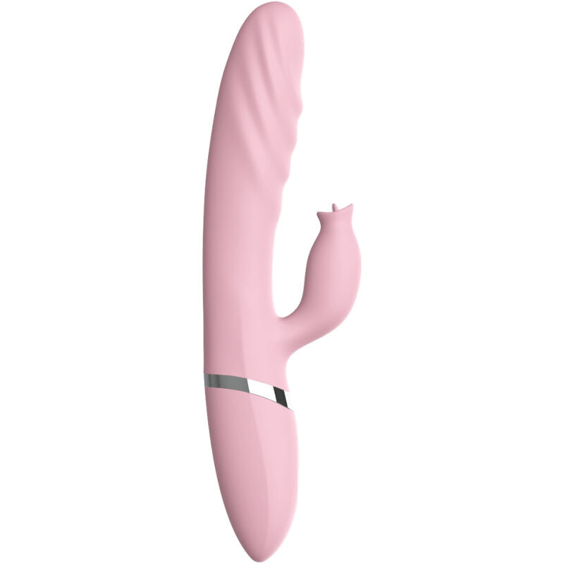 ARMONY – Thrusting vibrator with heated tongue, pink