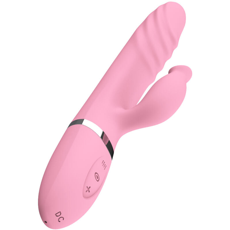 ARMONY – Thrusting vibrator with heated tongue, pink
