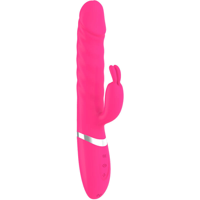 ARMONY Nasty – Rabbit vibrator dildo, fuchsia