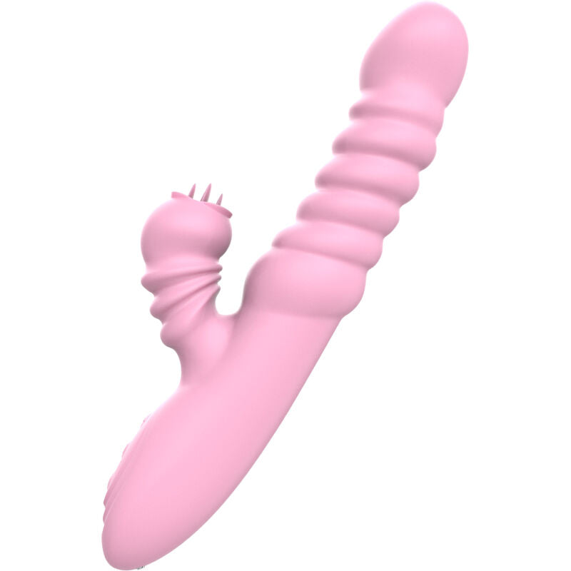 ARMONY – Multifunction vibrator with stimulating tongue and heating, pink