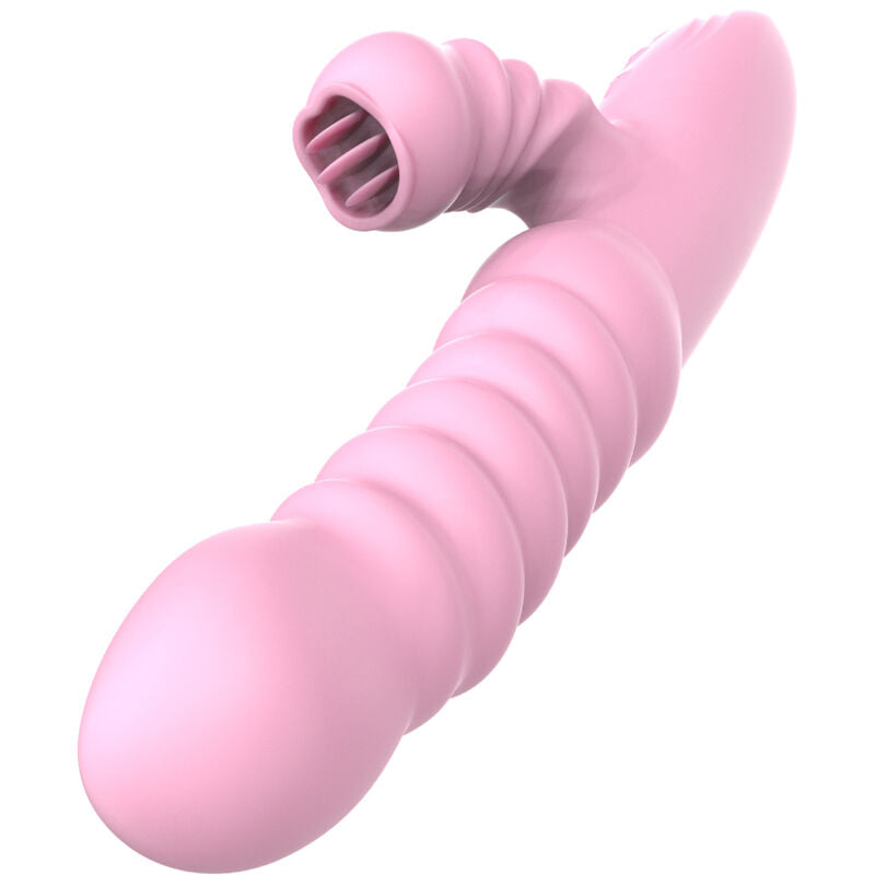 ARMONY – Multifunction vibrator with stimulating tongue and heating, pink