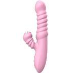 ARMONY – Multifunction vibrator with stimulating tongue and heating, pink