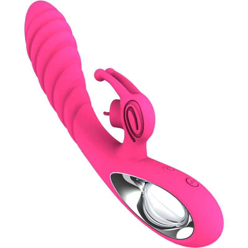 ARMONY Vicky – Rabbit vibrator with pull-ring tongue, fuchsia
