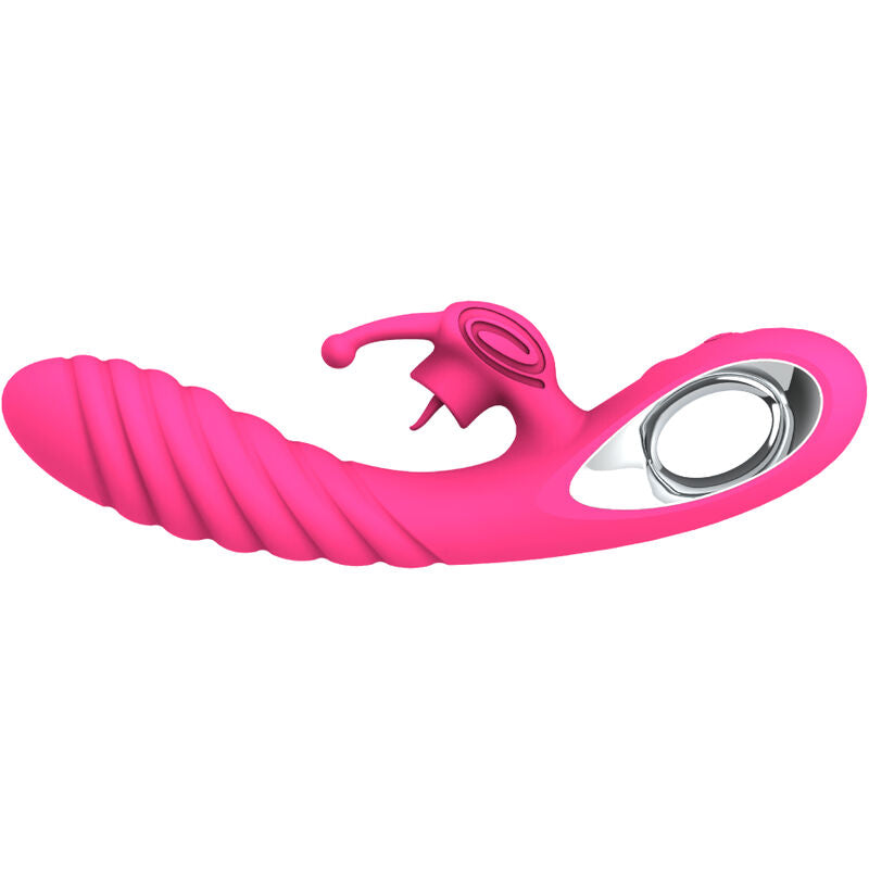 ARMONY Vicky – Vibrateur rabbit avec languette à anneau de traction, fuchsia