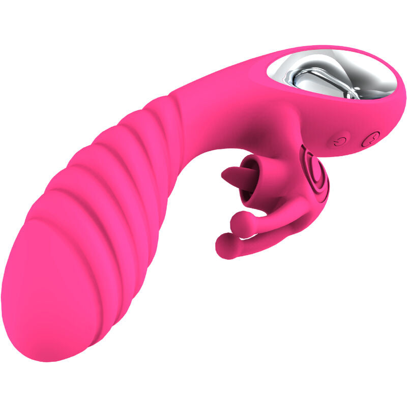 ARMONY Vicky – Vibrateur rabbit avec languette à anneau de traction, fuchsia