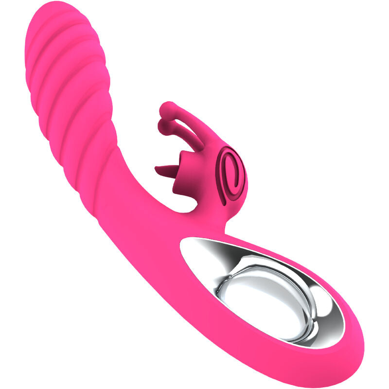 ARMONY Vicky – Rabbit vibrator with pull-ring tongue, fuchsia