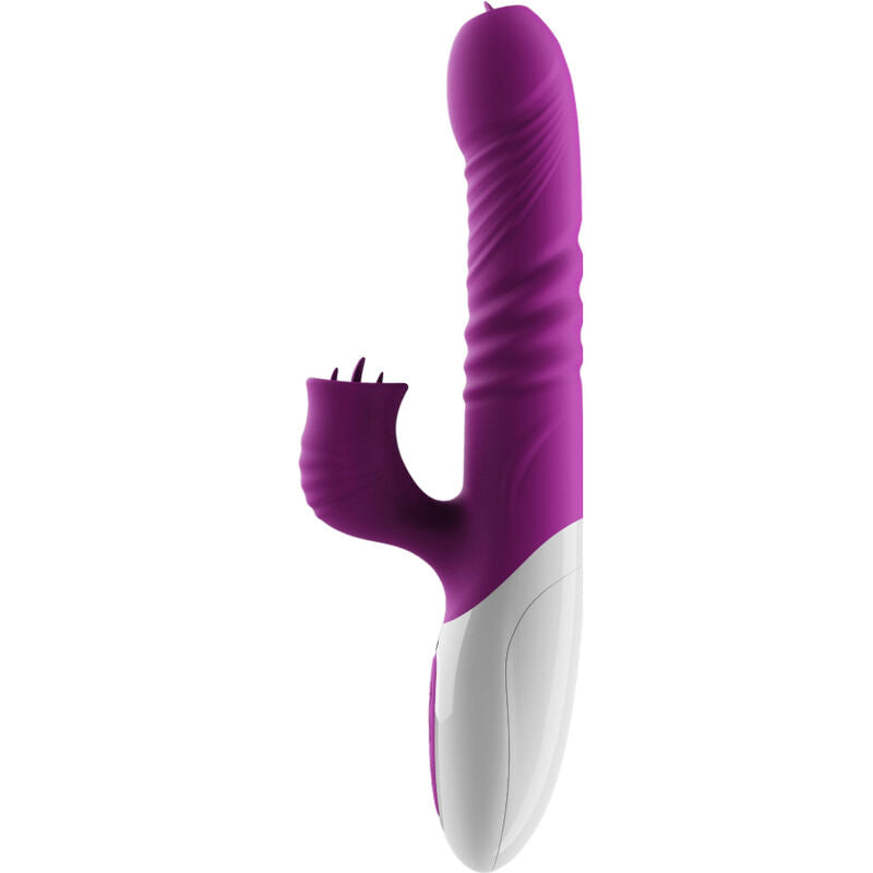 ARMONY – Double-tongue vibrator with thrusting and heating, violet