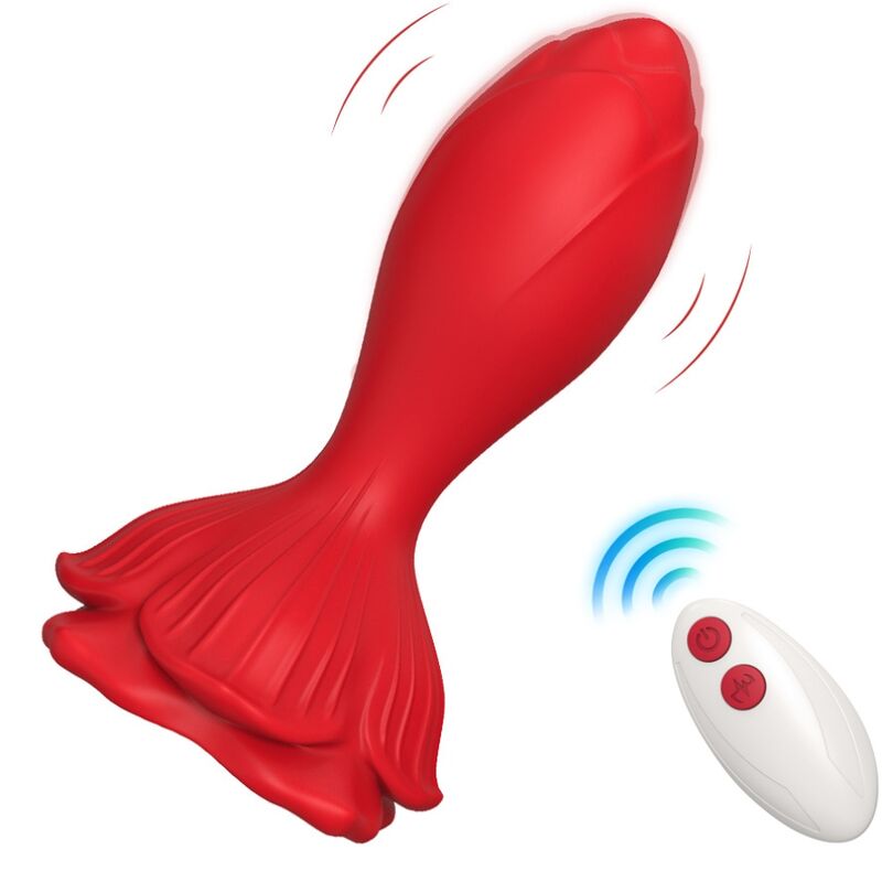 ARMONY Rosa – Kleiner Vibrator mit Analplug, rot