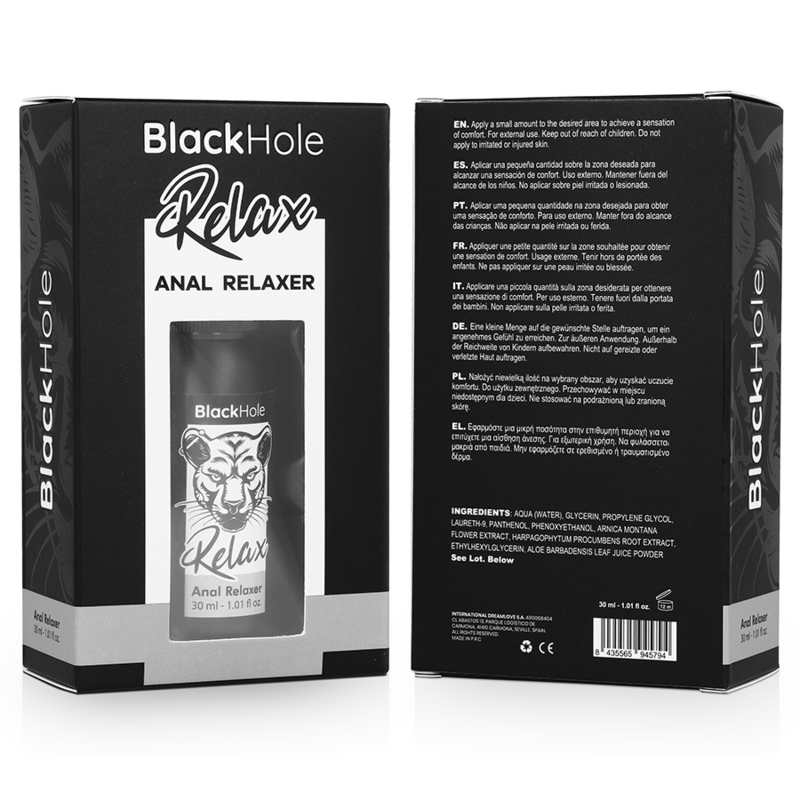 BLACK HOLE Explorer – Anal-Entspannungsspray, 30 ml