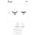 Livco Corsetti Nomade – Schrittoffener Tanga, Schwarz