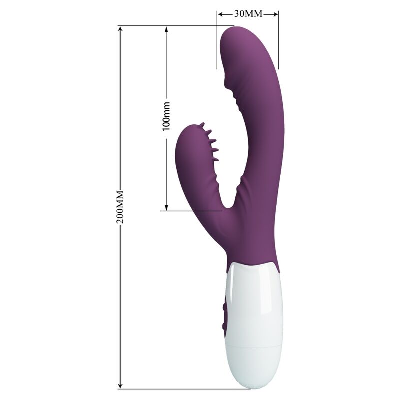 PRETTY LOVE – ANDRE VIBRATORE RABBIT E STIMOLATORE PUNTO G VIOLA