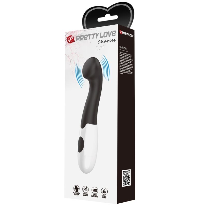 PRETTY LOVE – CHARLES VIBRATEUR POINT G 30 MODES NOIR