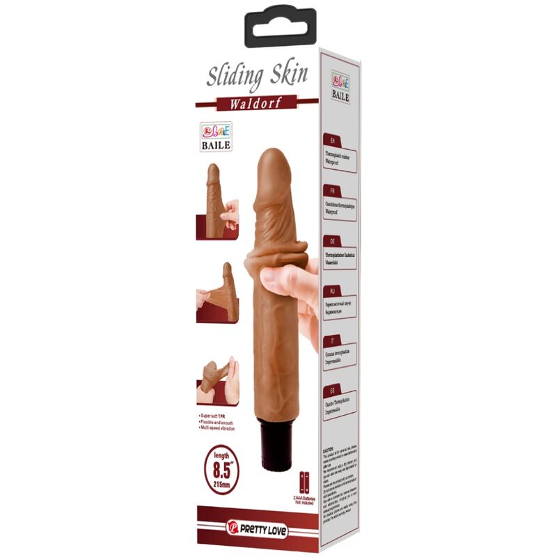 PRETTY LOVE – WALDORF REALISTIC VIBRATOR 18 CM -O- 4 CM
