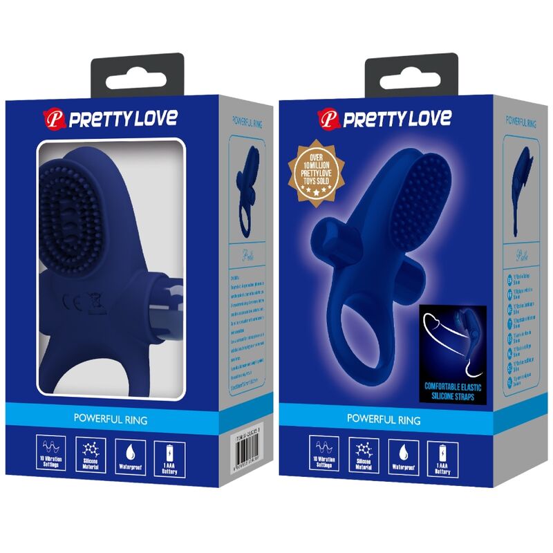 PRETTY LOVE – PALLE ANELLO CON VIBRAZIONE BLU