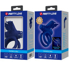 PRETTY LOVE – JAMELE DOPPIO ANELLO CON VIBRAZIONE E STIMOLATORE FARFALLA BLU