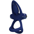 PRETTY LOVE – MAT DOUBLE RING WITH VIBRATION & STIMULATOR BLUE
