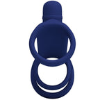 PRETTY LOVE – Elish Vibrationsring mit Penishülle, Blau