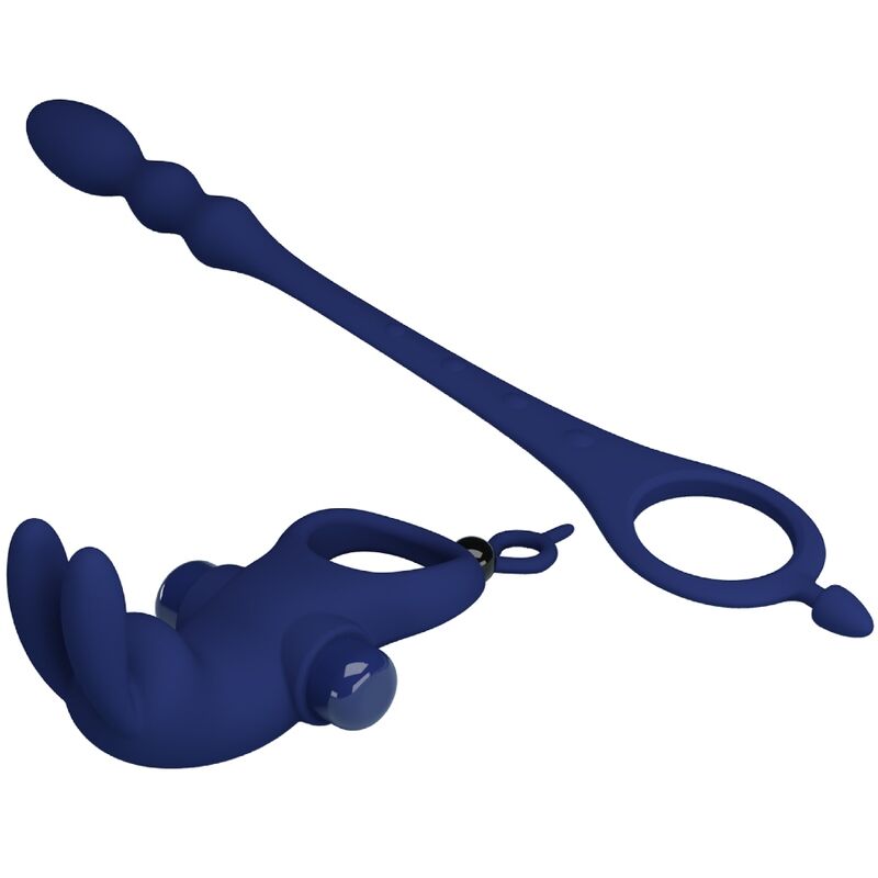 PRETTY LOVE – AYAD ANELLO VIBRATORE RABBIT CON SPINA BLU