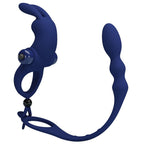 PRETTY LOVE – AYAD ANELLO VIBRATORE RABBIT CON SPINA BLU
