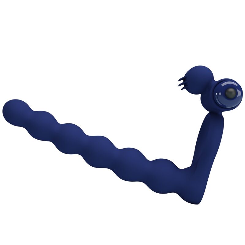 PRETTY LOVE – AJMAL VIBRATING RING WITH PLUG BLUE