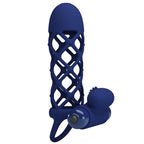 PRETTY LOVE – GIANN ANELLO VIBRATORE CON GUAINA IN SILICONE BLU
