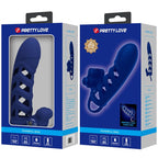 PRETTY LOVE – ALTAF ANELLO VIBRATORE CON GUAINA IN SILICONE BLU