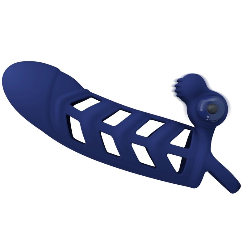PRETTY LOVE – ALTAF ANELLO VIBRATORE CON GUAINA IN SILICONE BLU