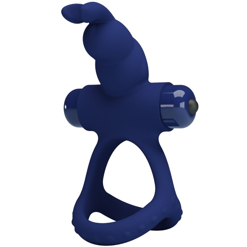 PRETTY LOVE – LUCHITO ANELLO VIBRANTE DOPPIO CONIGLIO BLU