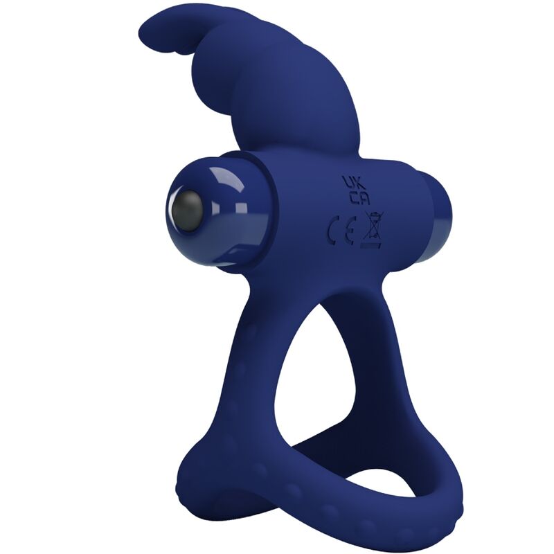 PRETTY LOVE – LUCHITO ANELLO VIBRANTE DOPPIO CONIGLIO BLU