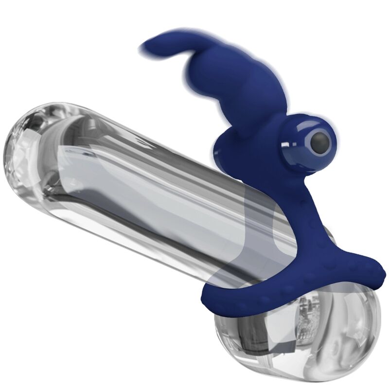 PRETTY LOVE – LUCHITO ANELLO VIBRANTE DOPPIO CONIGLIO BLU