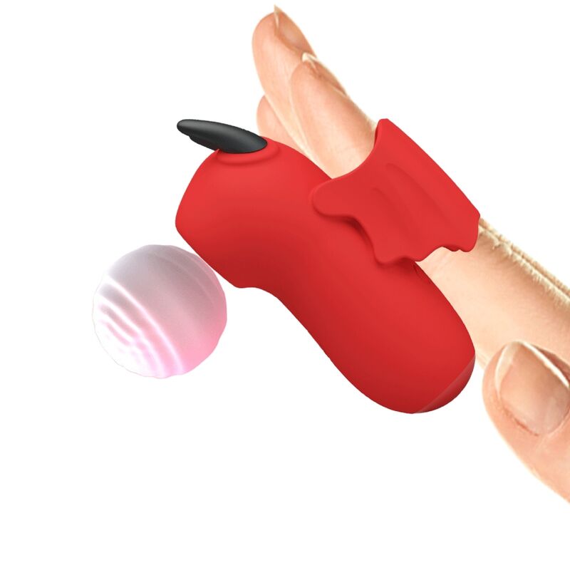 PRETTY LOVE – Magic Devil Fingerstimulator, 10 Modi, Rot