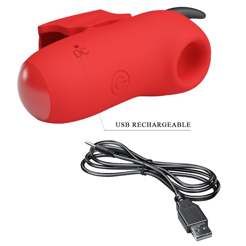 PRETTY LOVE – Magic Devil Fingerstimulator, 10 Modi, Rot